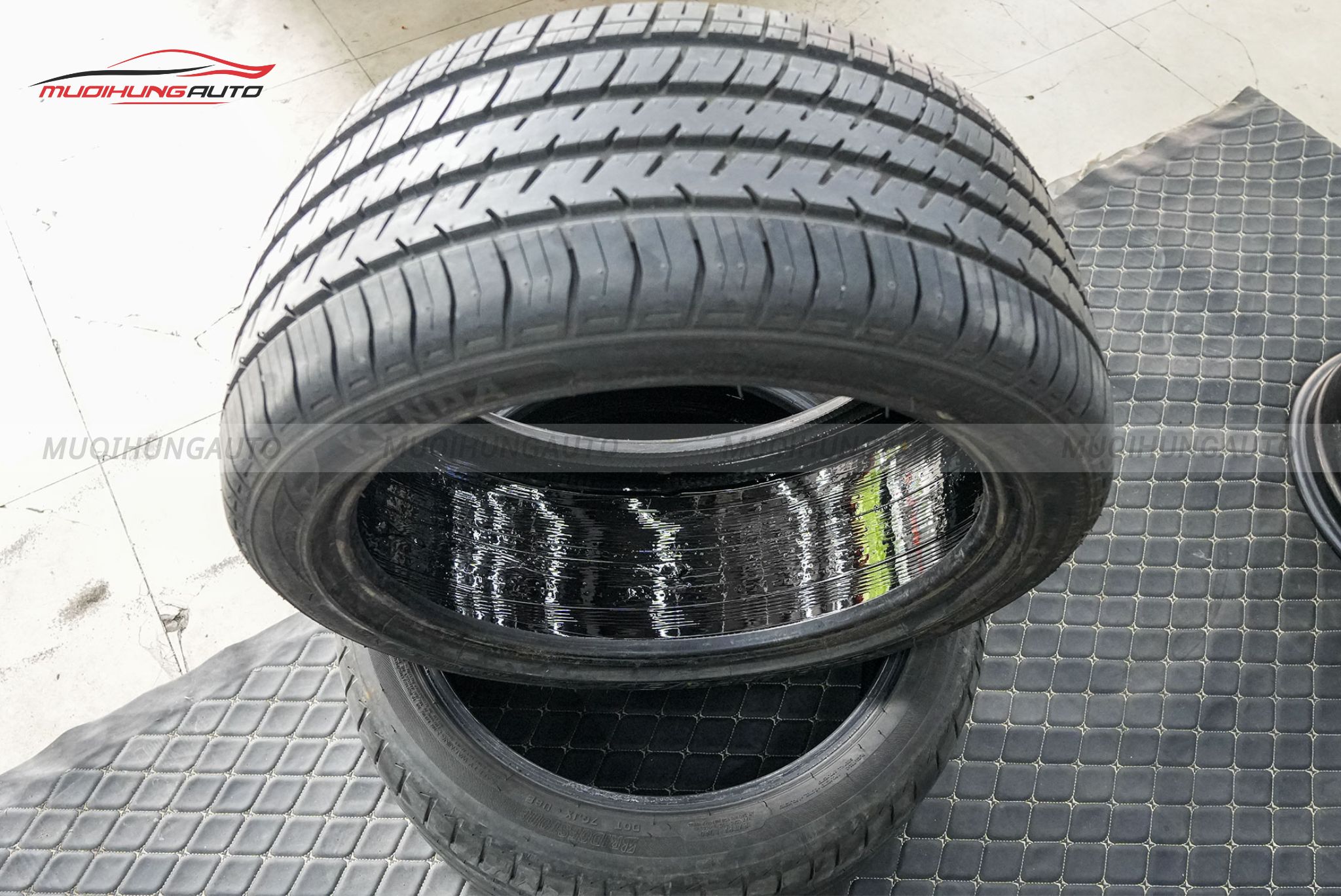 Lốp sau khi tráng hoàn tất