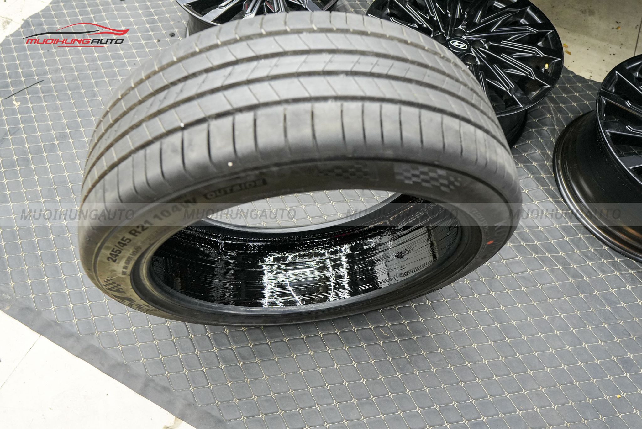 Lốp sau khi tráng hoàn tất