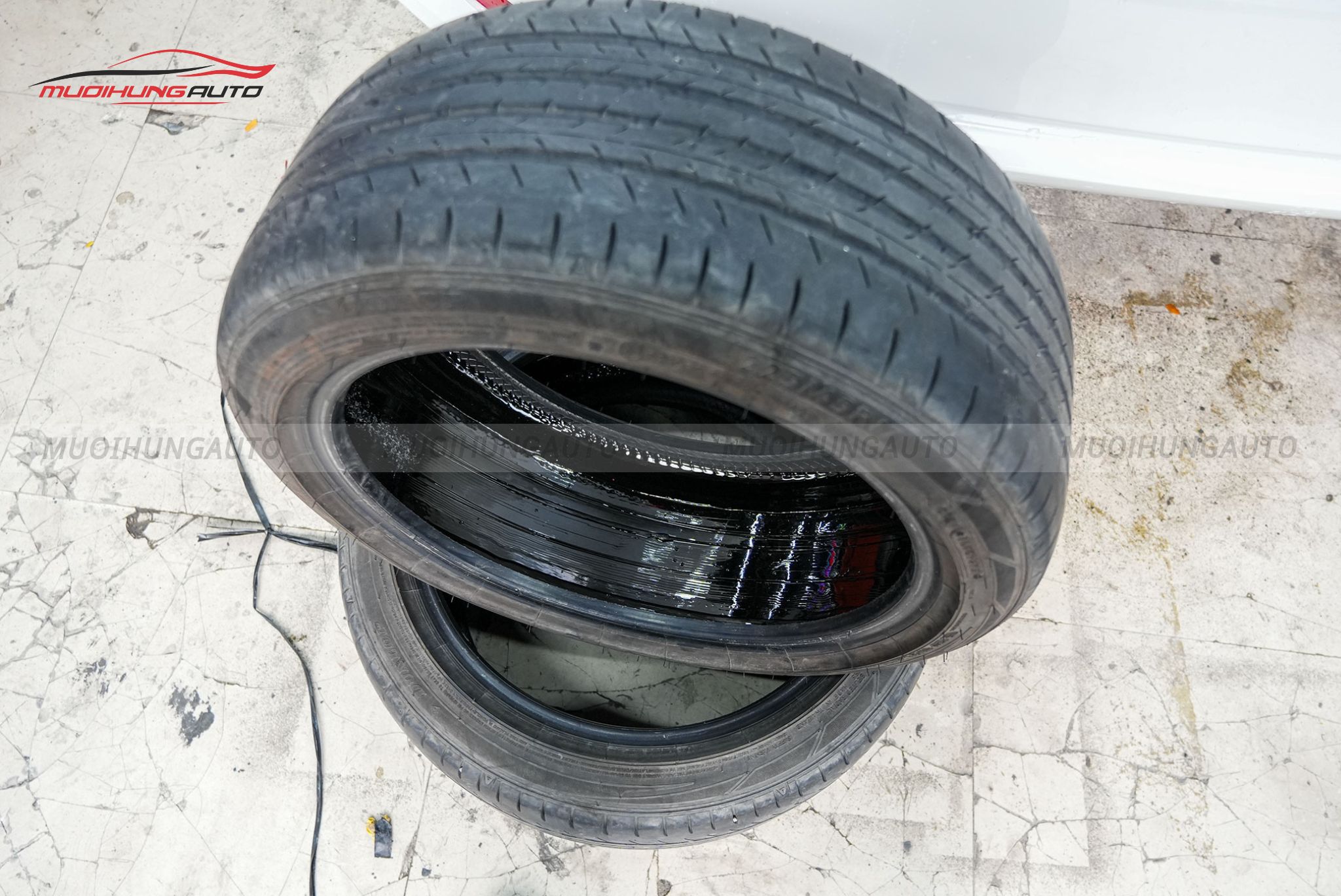 Lốp sau khi tráng hoàn tất