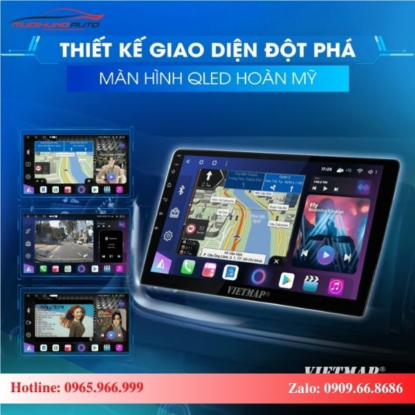 Màn hình Android Vietmap xe Mitsubishi Mirage