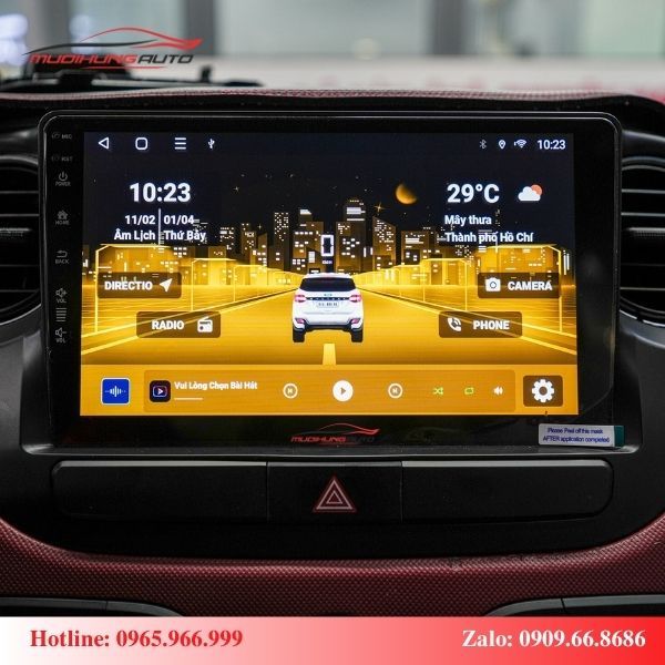 Màn hình android xe Hyundai i10
