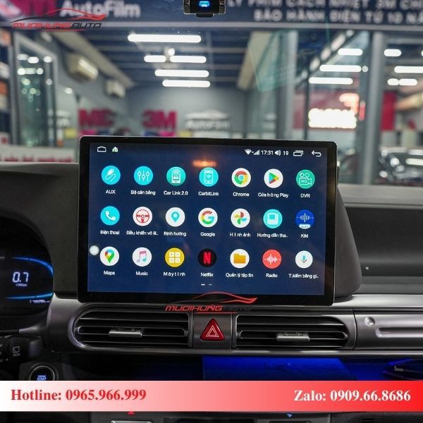 Màn hình Android xe Hyundai Stargazer có thiết kế hiện đại