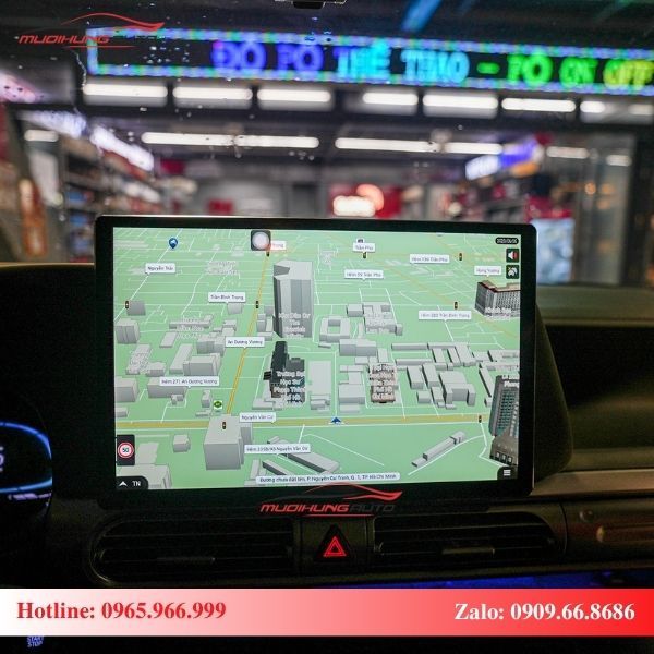 Màn hình Android xe Hyundai Stargazer dẫn đường chính xác