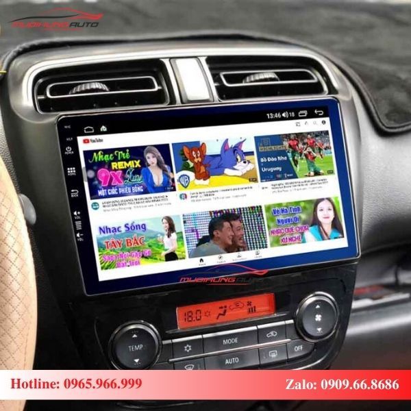 Màn hình Android xe Mitsubishi Mirage