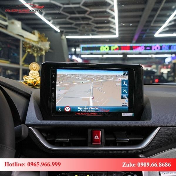Màn hình Android xe Toyota Veloz Cross tích hợp bản đồ