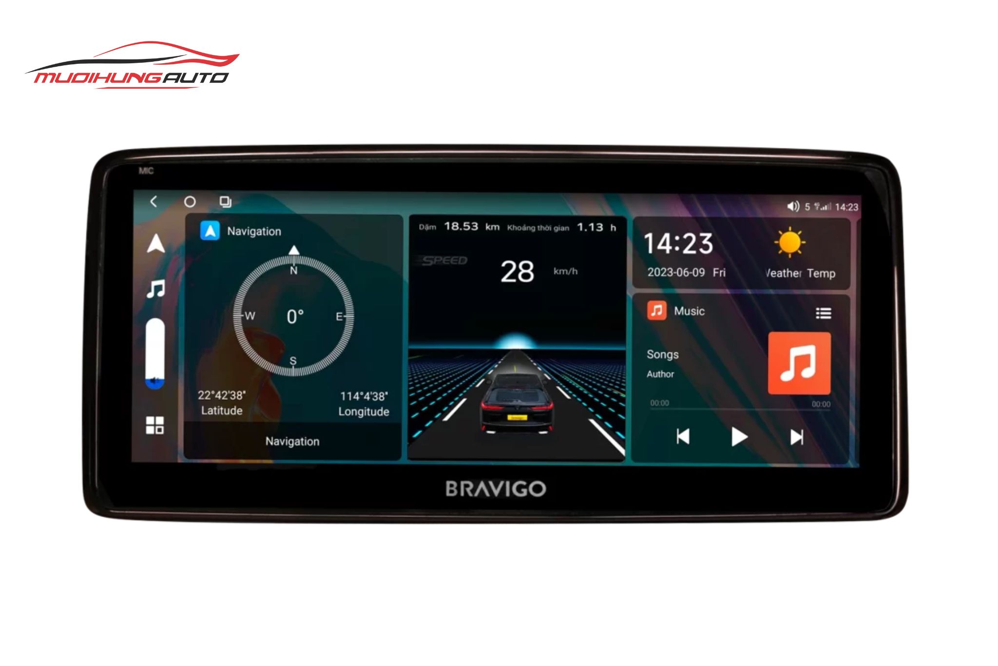 Màn hình Bravigo cho xe Mazda CX-3 2016