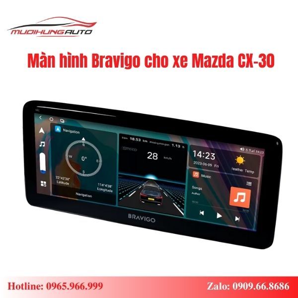 Màn hình Bravigo cho xe Mazda CX-30