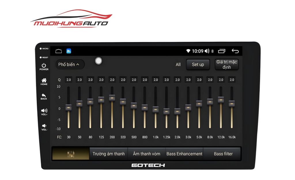 Màn hình Gotech GC6 trang bị bộ xử lý âm thanh 32 kênh
