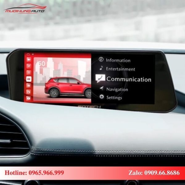 Màn hình Gotech GT Mazda New 360 chạy song song hai hệ điều hành
