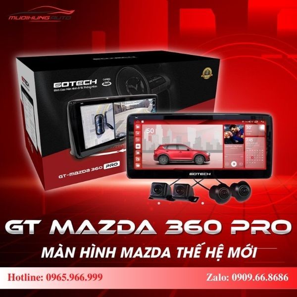 Màn hình Gotech GT Mazda 360 Pro cao cấp