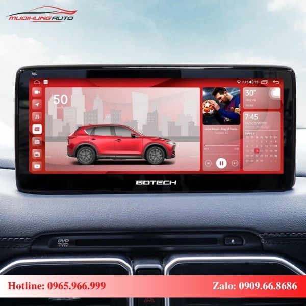 Màn hình Gotech GT Mazda Limited hiển thị với độ nét cao