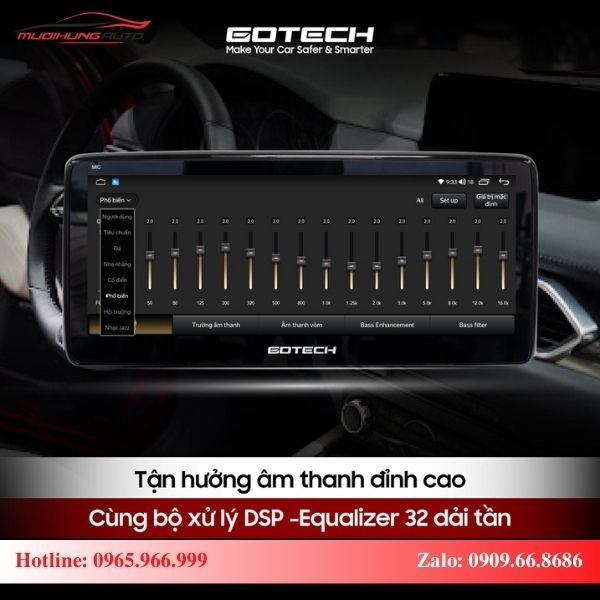 Màn hình Gotech GT Mazda New 360 cho trải nghiệm âm thanh đỉnh cao