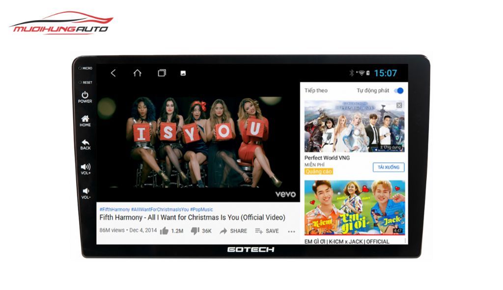 Màn hình ô tô Gotech GT360