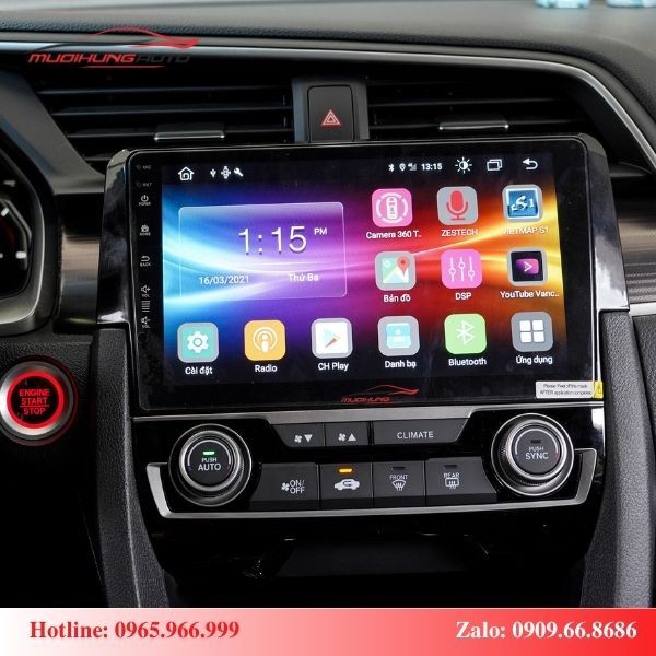 Màn hình Zestech cho xe Honda Civic