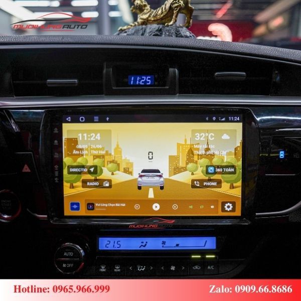 Màn hình Zestech cho xe Toyota Altis