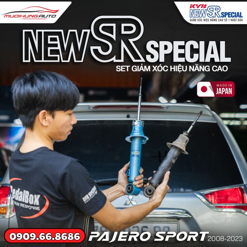 Nâng cấp giảm xóc ô tô KYB Pajero Sport