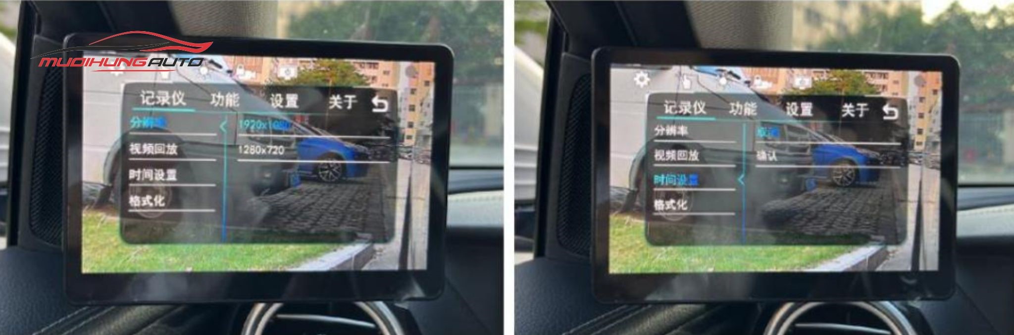 Nhấp chọn cài đặt thời gian