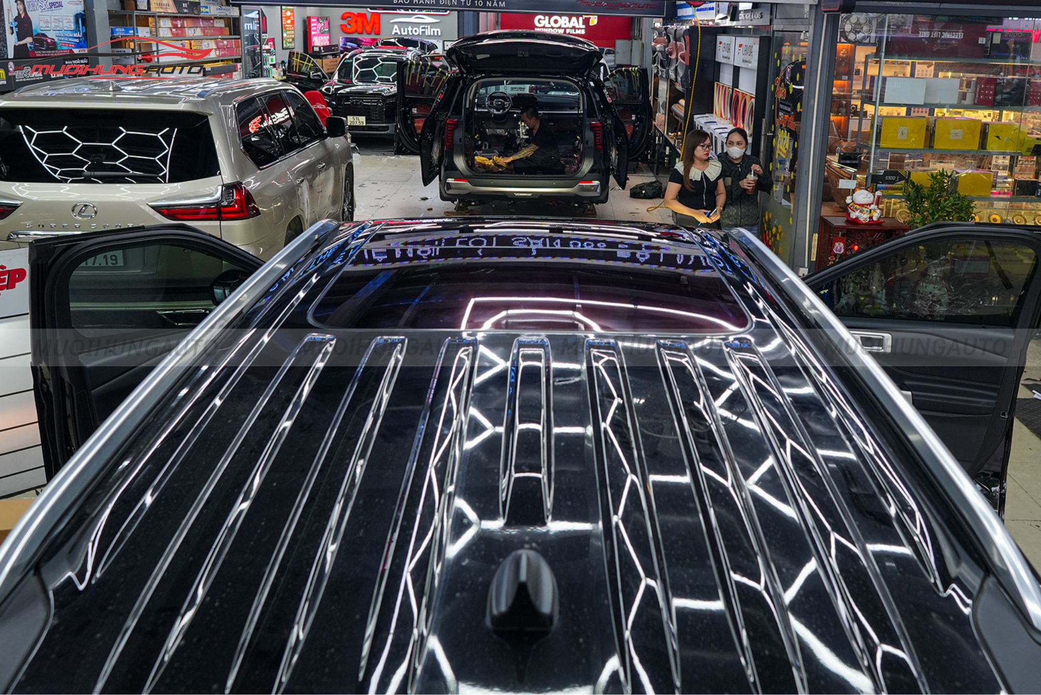 Phim PPF TPU Sunroof cách nhiệt cửa sổ trời cho xe Ford Explorer 2024