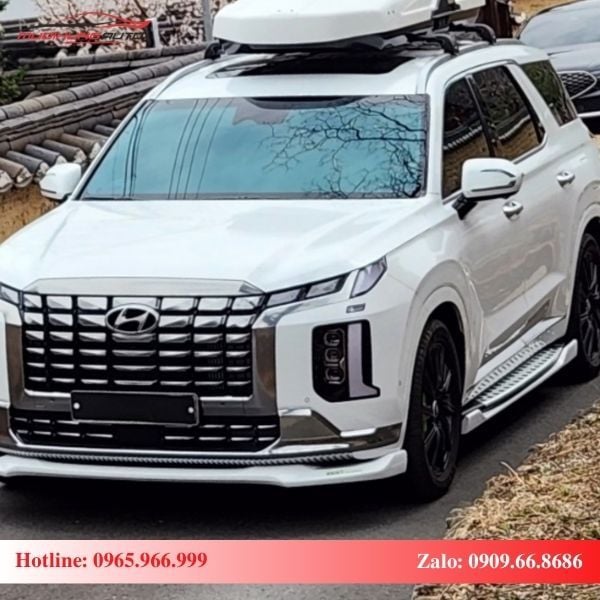 Sau khi lắp đặt bệ bước chân Hyundai Palisade