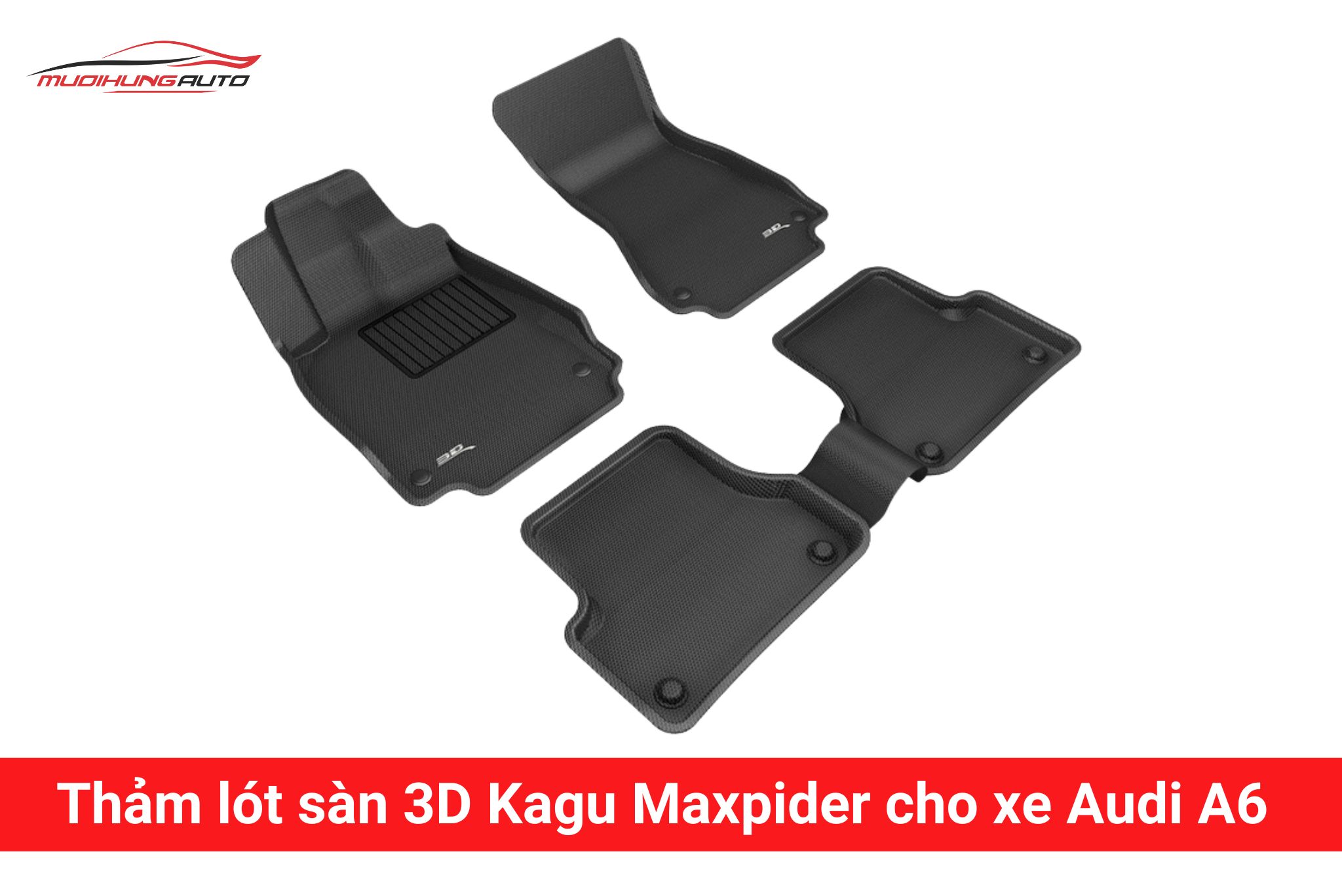 Thảm lót sàn 3D Kagu Maxpider cho xe Audi A6