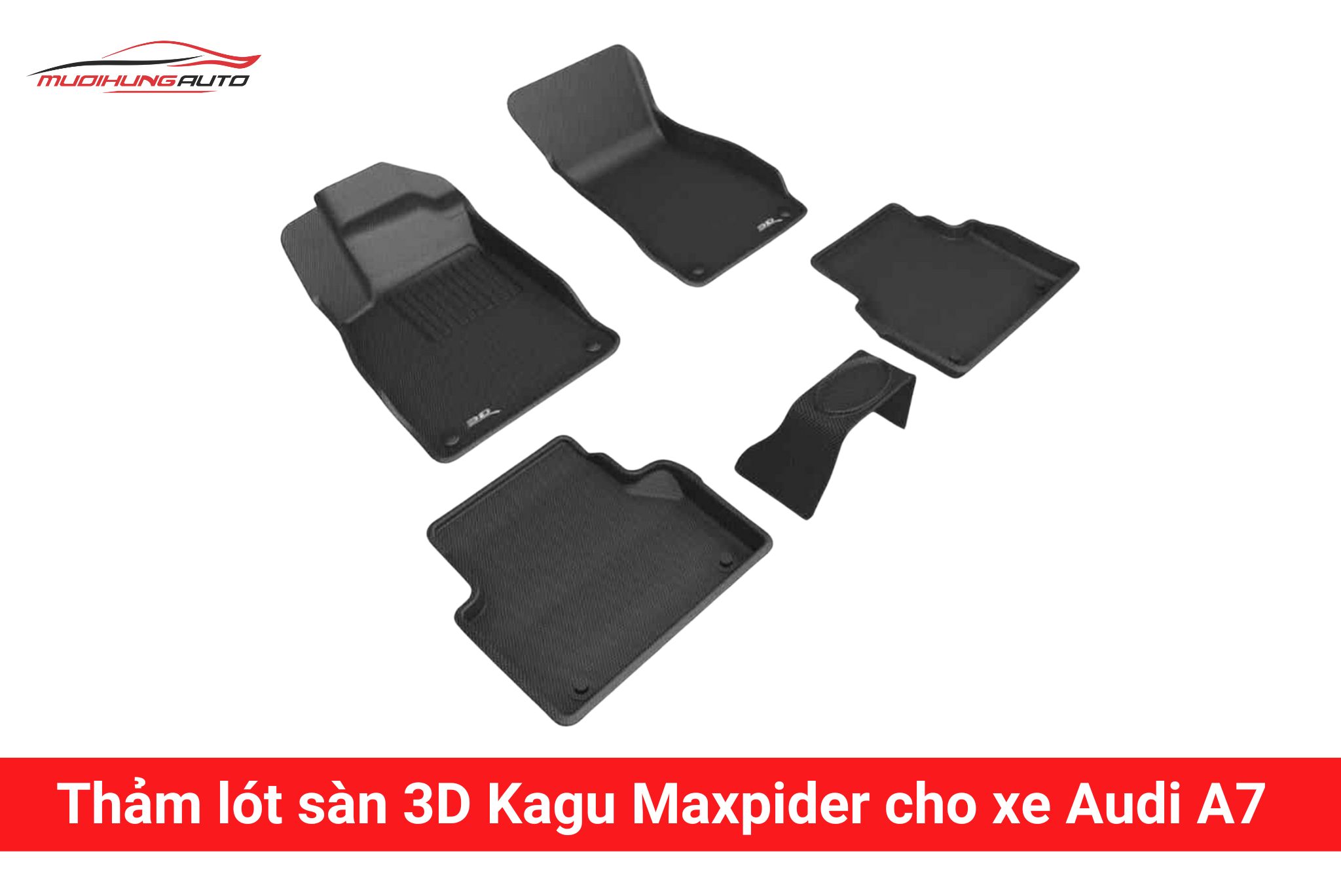 Thảm lót sàn 3D Kagu Maxpider cho xe Audi A7