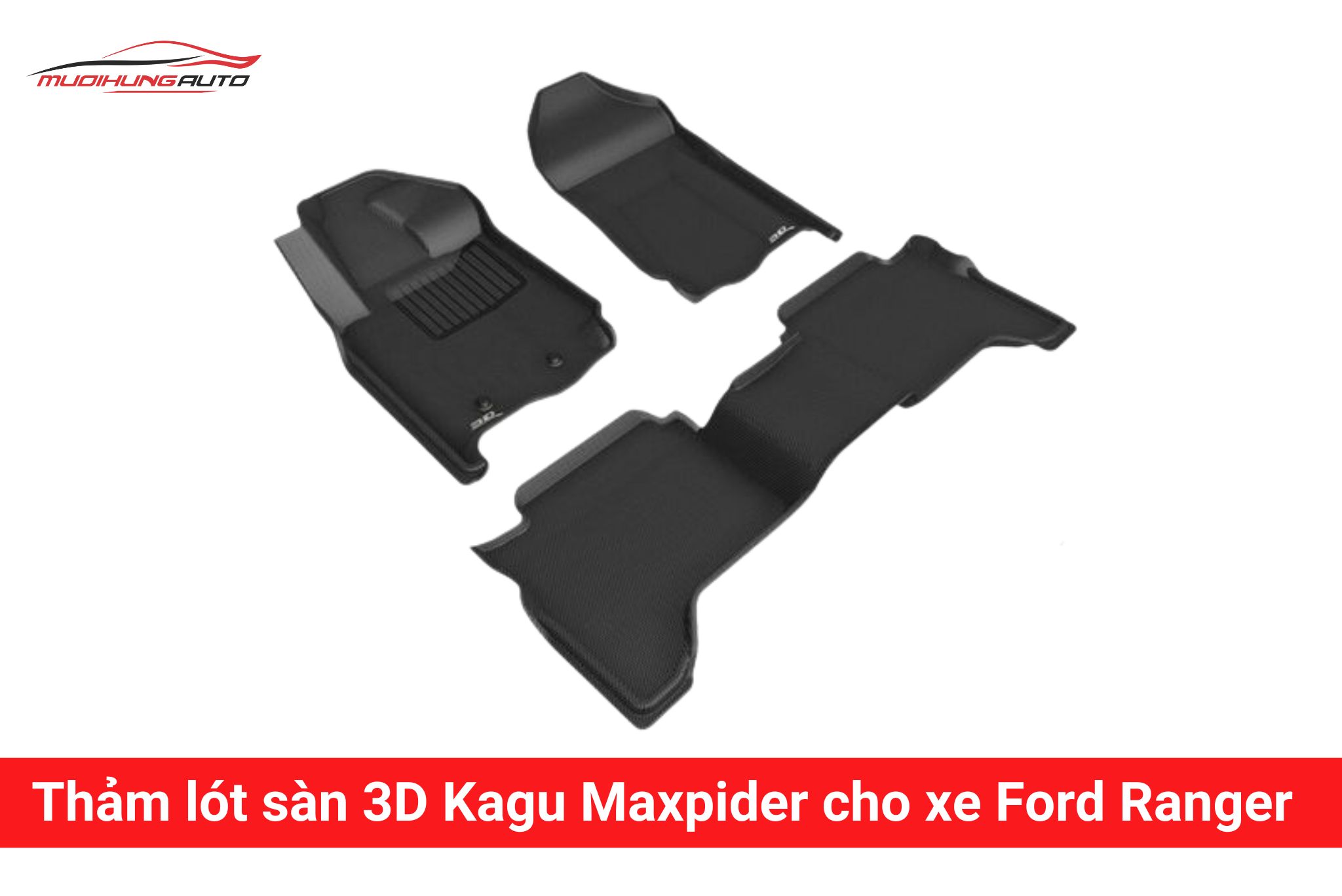 Thảm lót sàn 3D Kagu Maxpider cho xe Ford Ranger