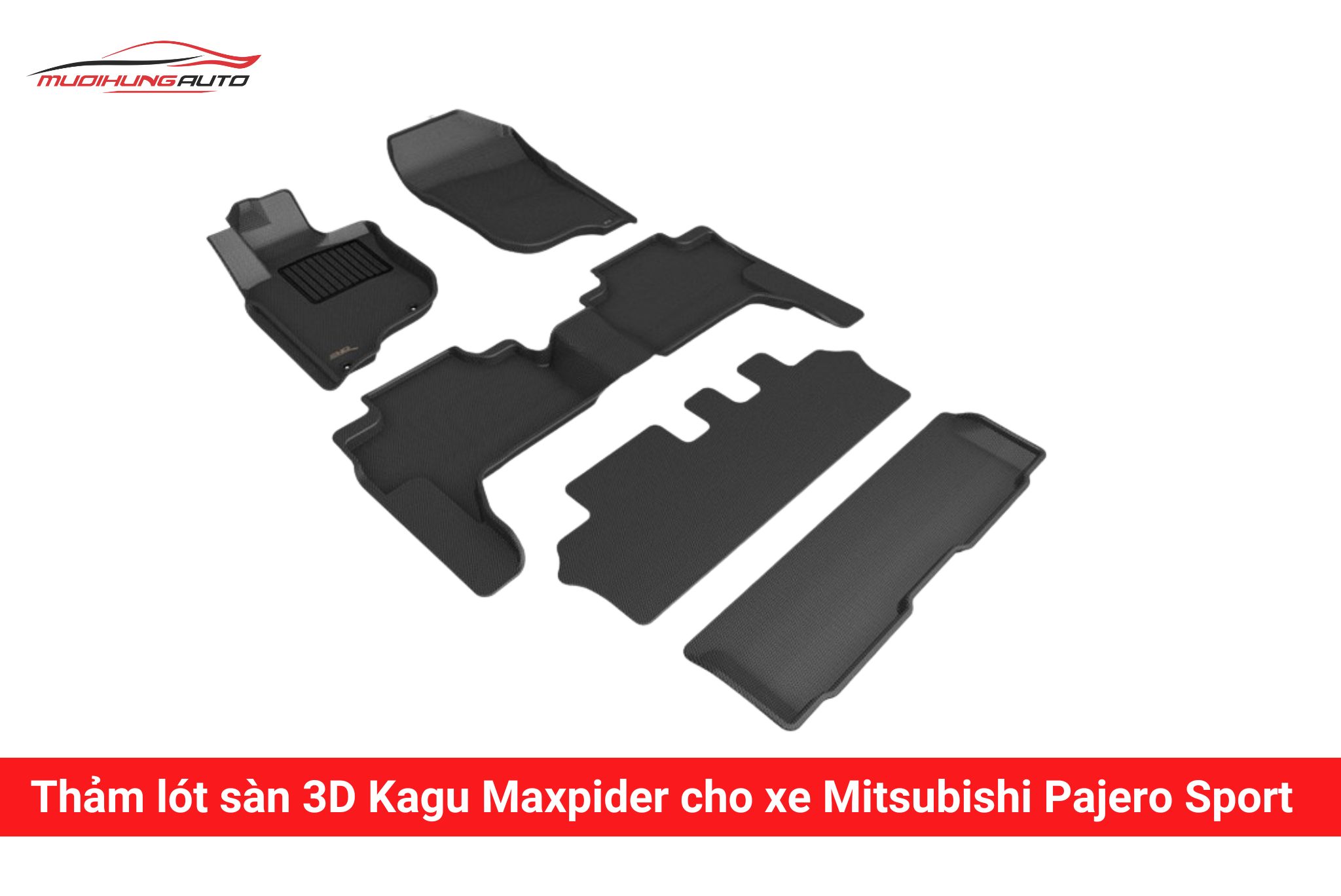 Thảm lót sàn 3D Kagu Maxpider cho xe Mitsubishi Pajero Sport