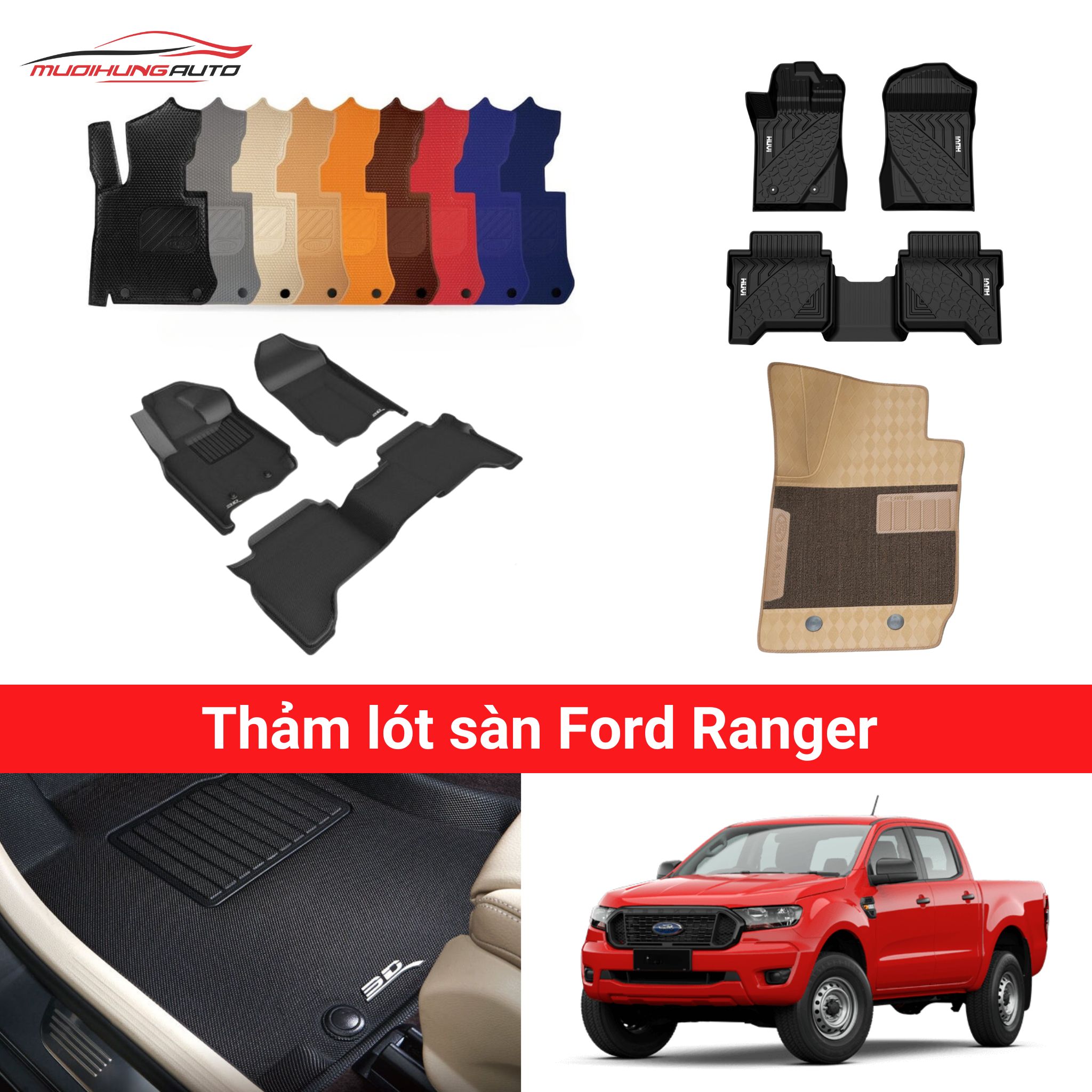 Thảm lót sàn Ford Ranger