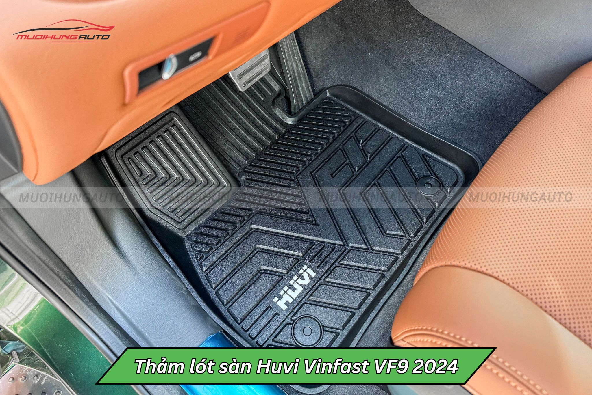 Thảm lót sàn Huvi cho ô tô Vinfast VF9 2024