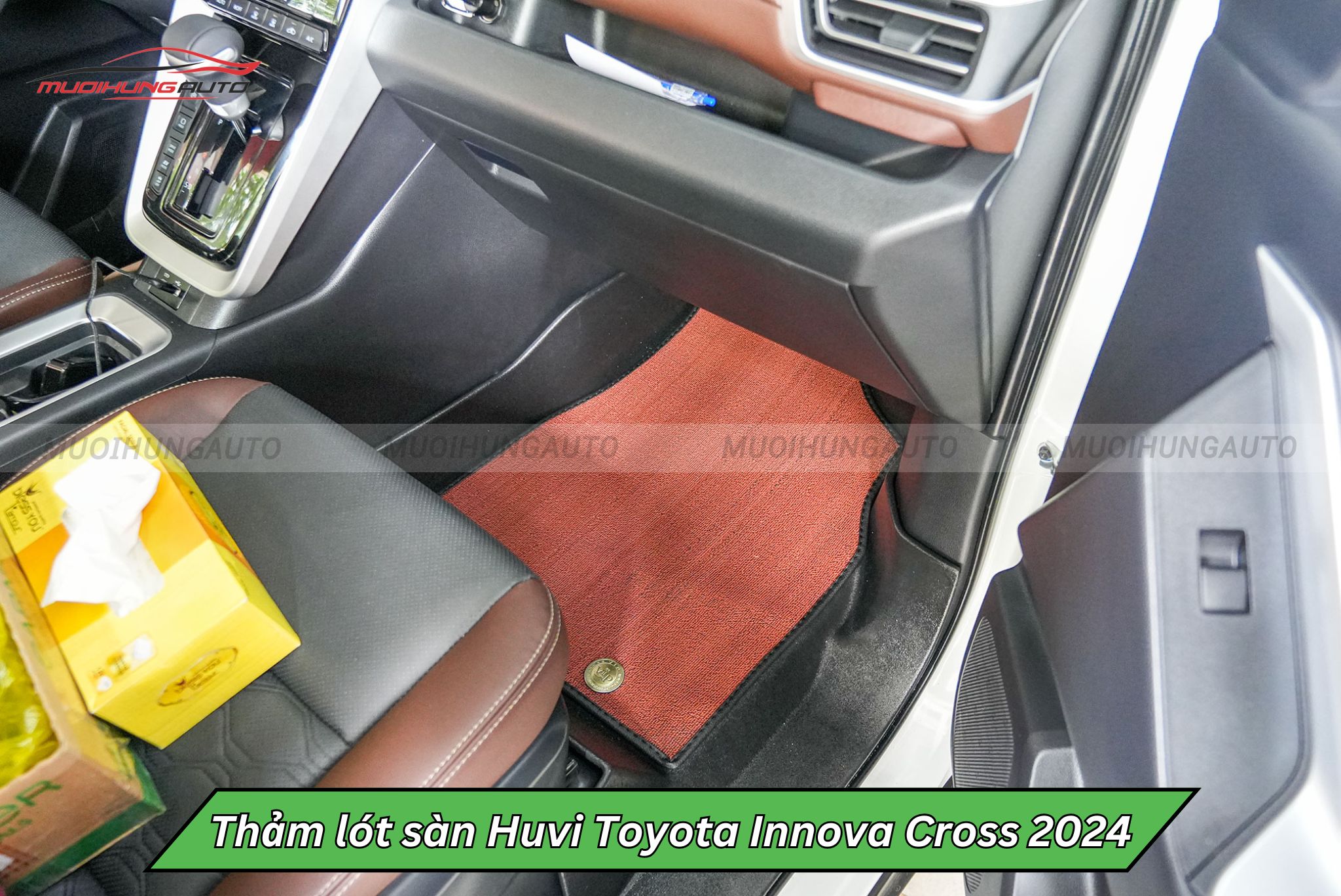 Thảm lót sàn Huvi cho Toyota Innova Cross 2024