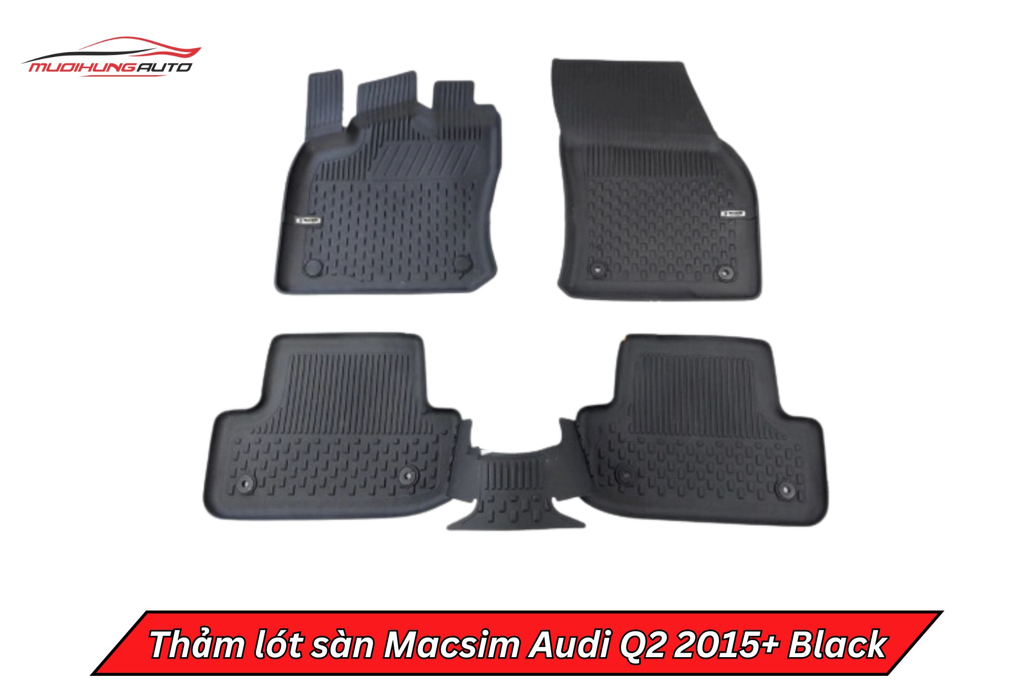 Thảm lót sàn Macsim ô tô Audi Q2 2015+ Black