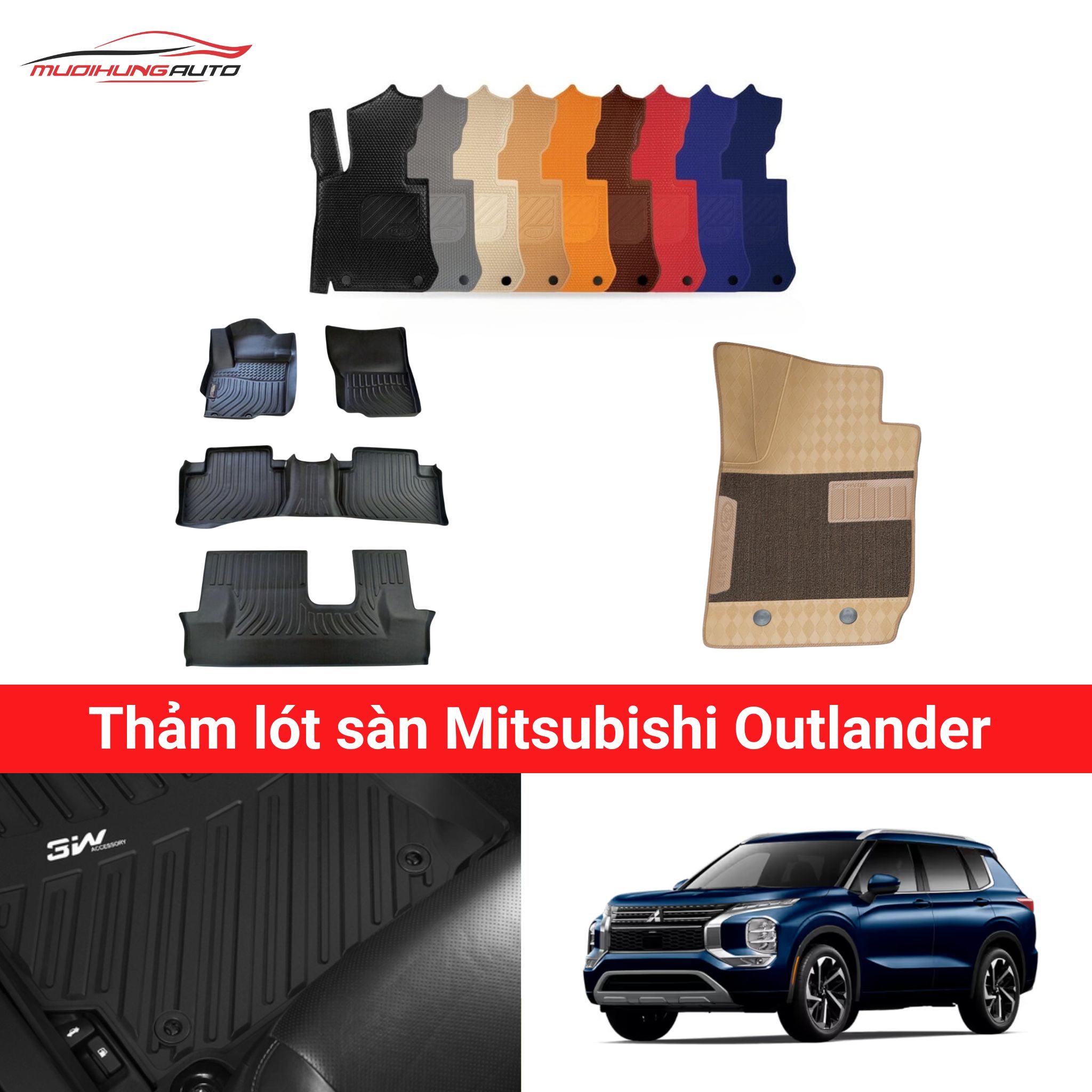 Thảm lót sàn Mitsubishi Outlander