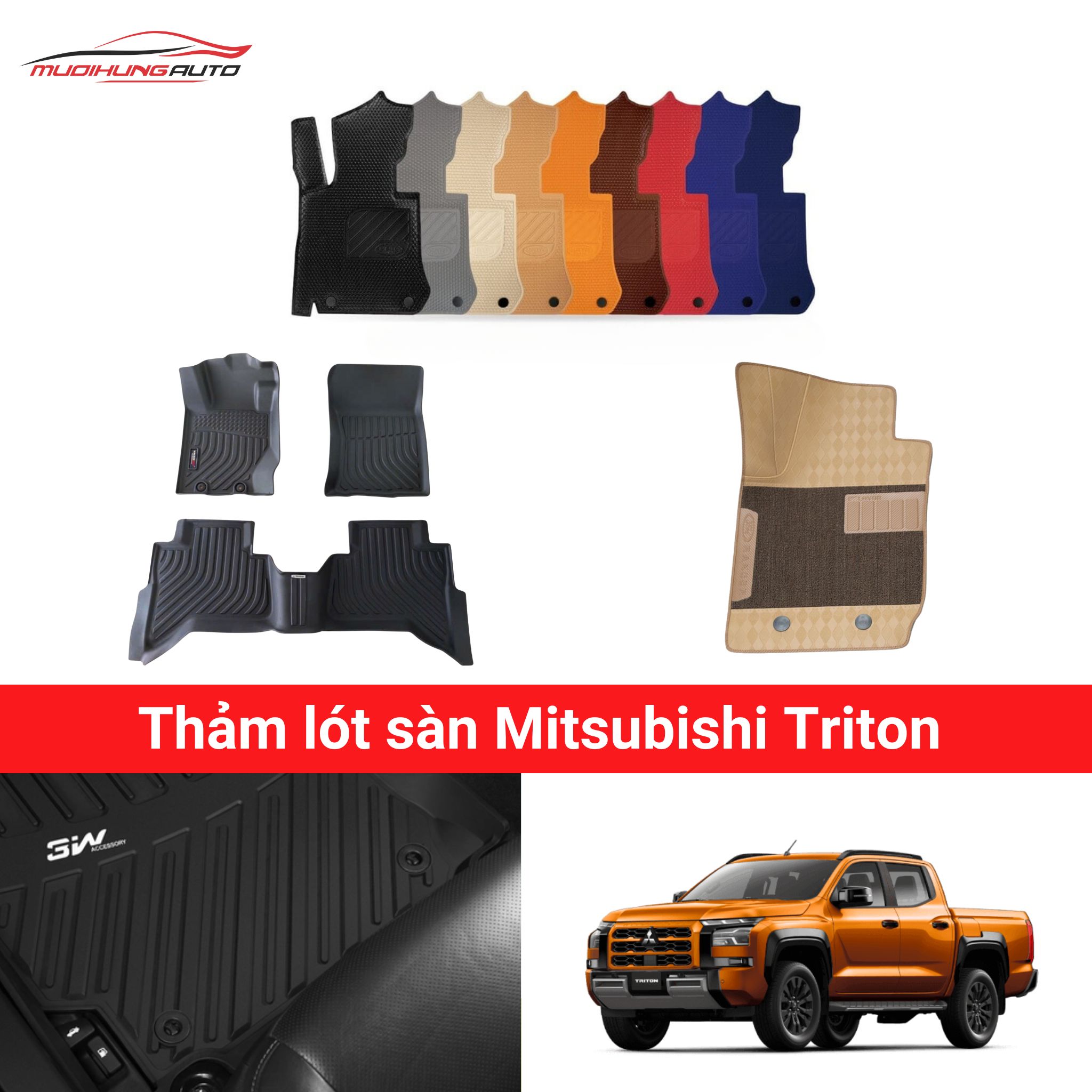 Thảm lót sàn Mitsubishi Triton