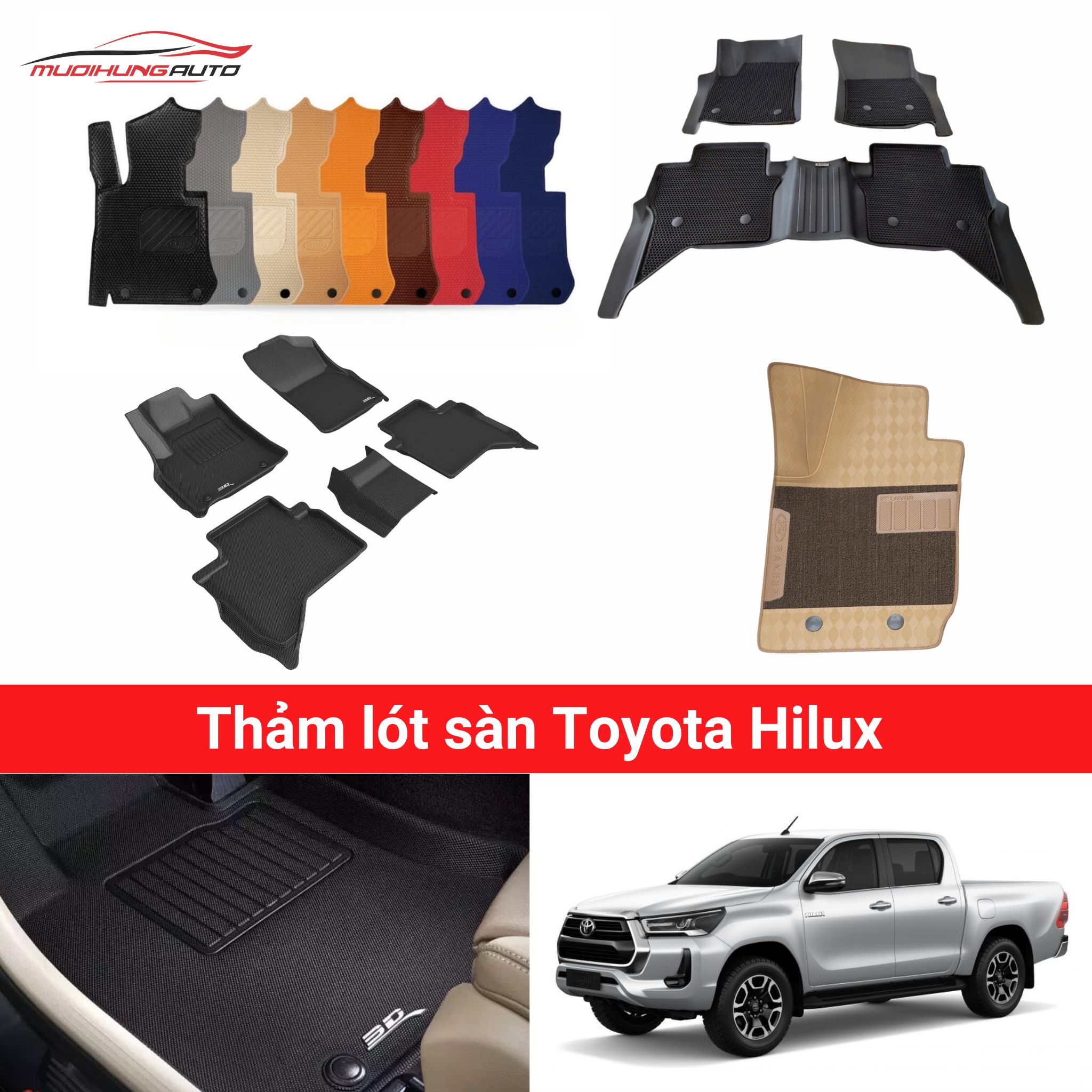Thảm lót sàn Toyota Hilux