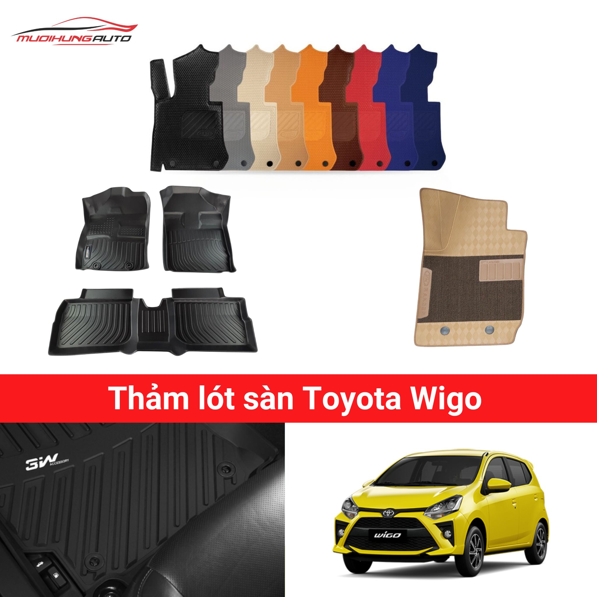 Thảm lót sàn Toyota Wigo