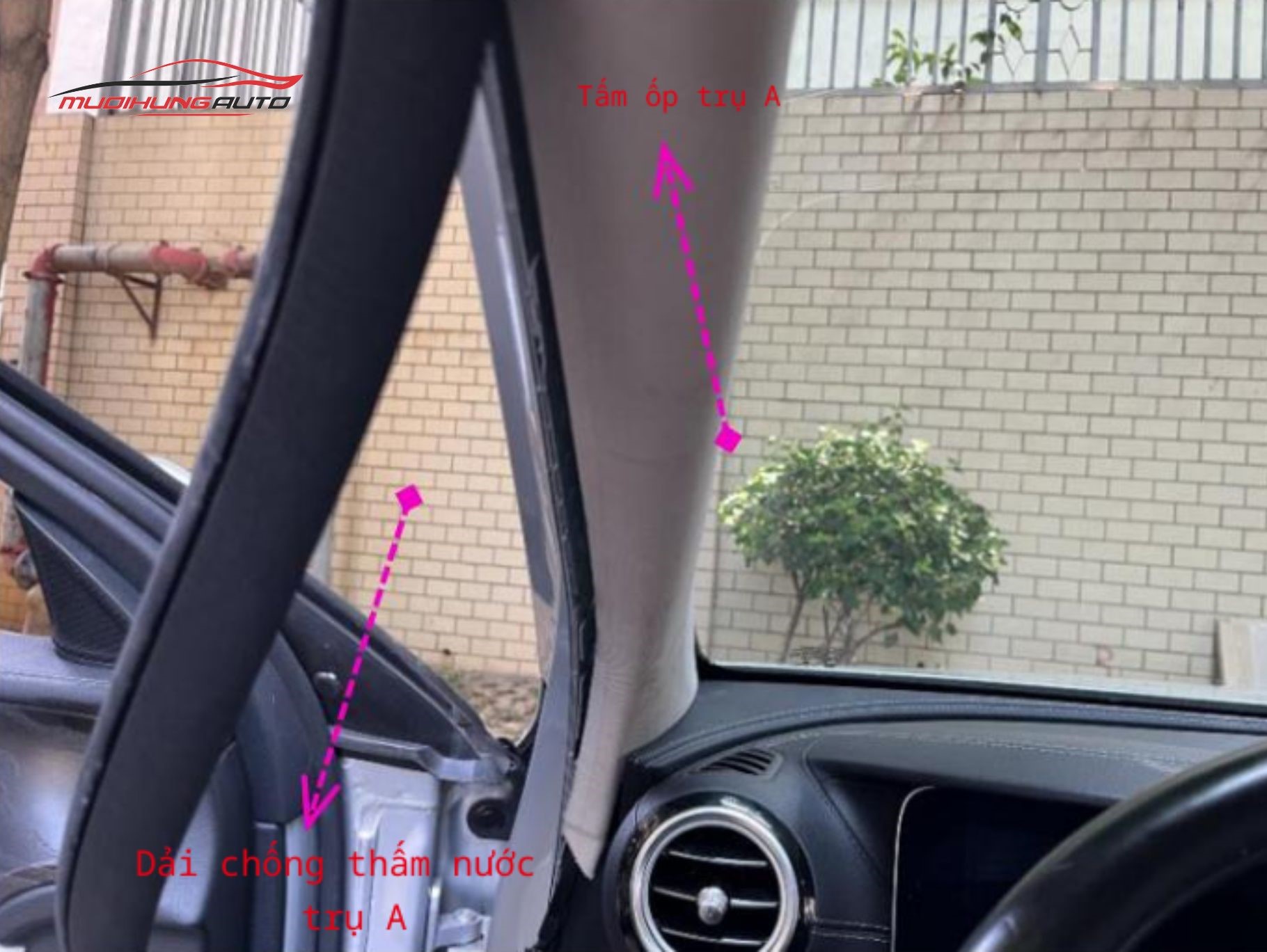 Tháo dải chống thấm ở trụ A