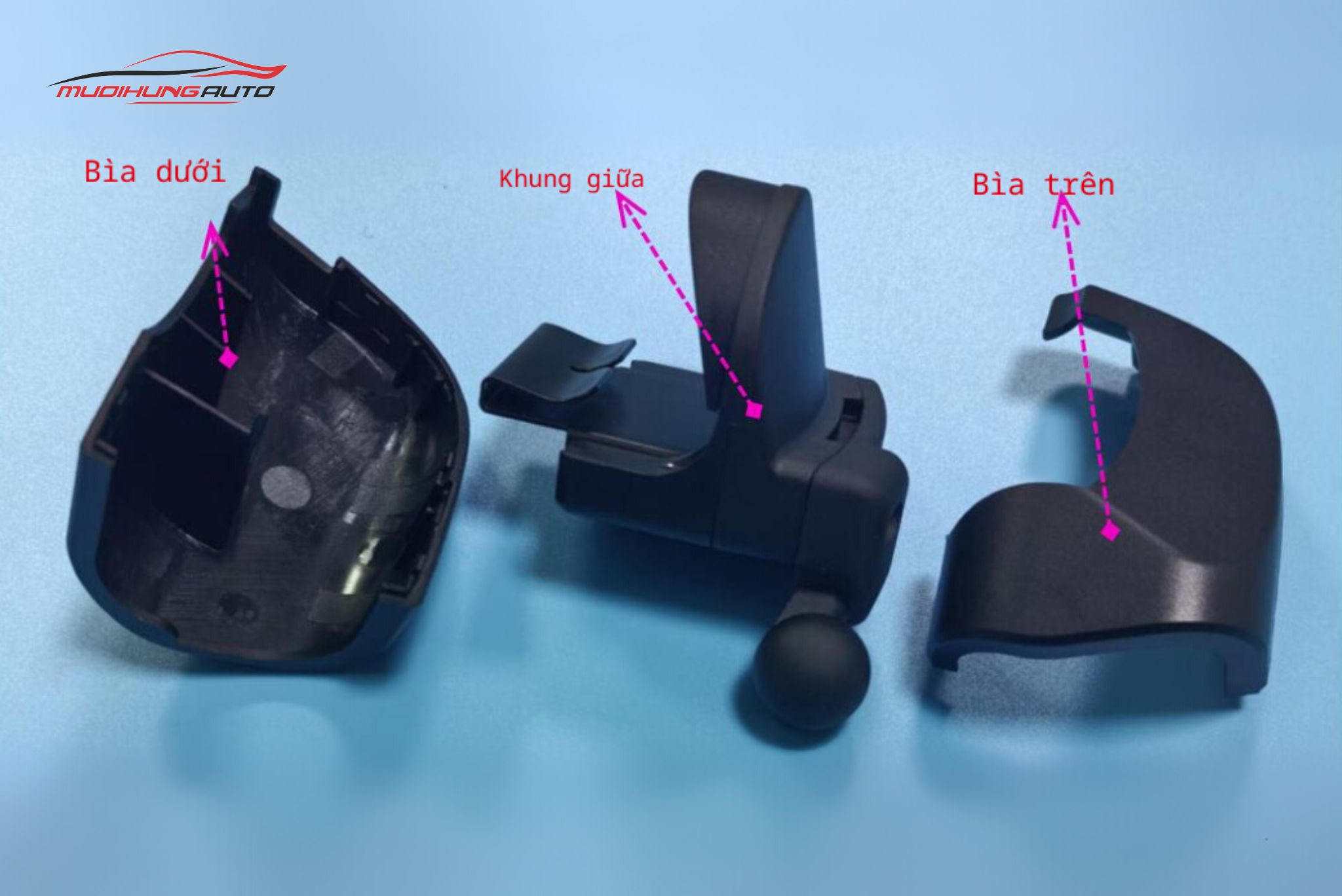 Tháo giá đỡ màn hình thành 3 phần