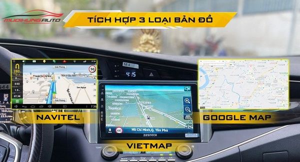 Tích hợp bản đồ dẫn đường thông minh
