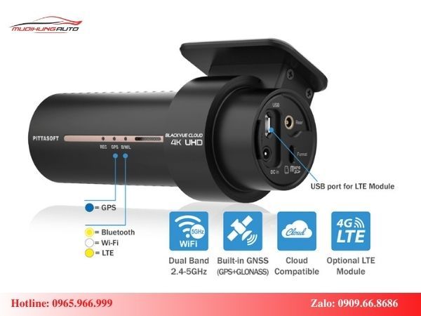 Tích hợp sẵn Wifi và định vị GPS