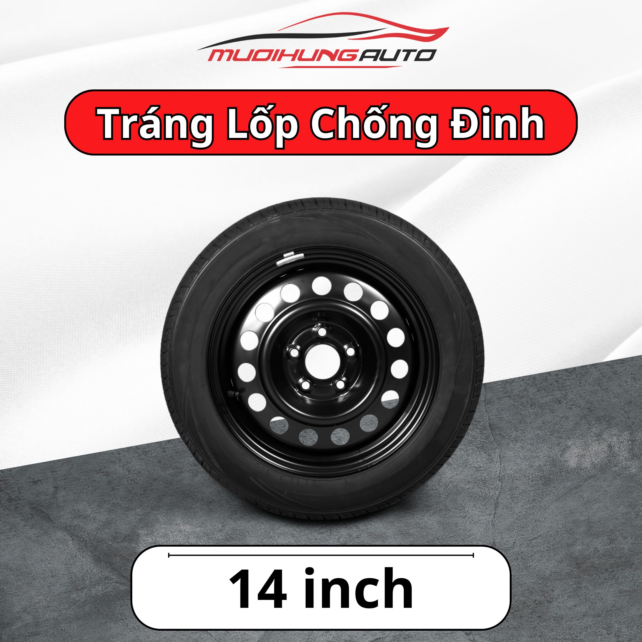 Tráng lốp chống đinh cho lốp ô tô 14 inch
