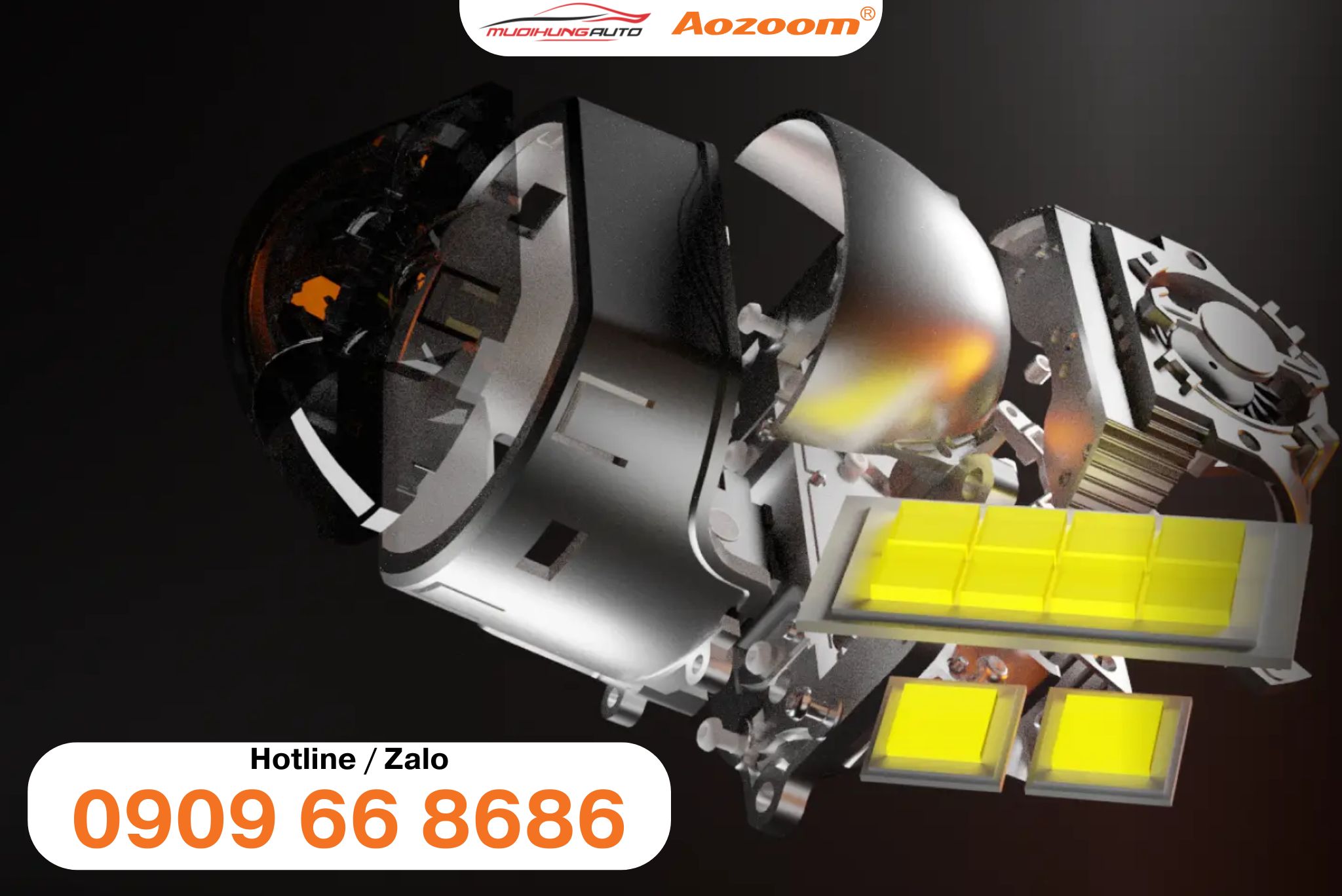 Ưu điểm đèn bi LED Aozoom SQUARE V3