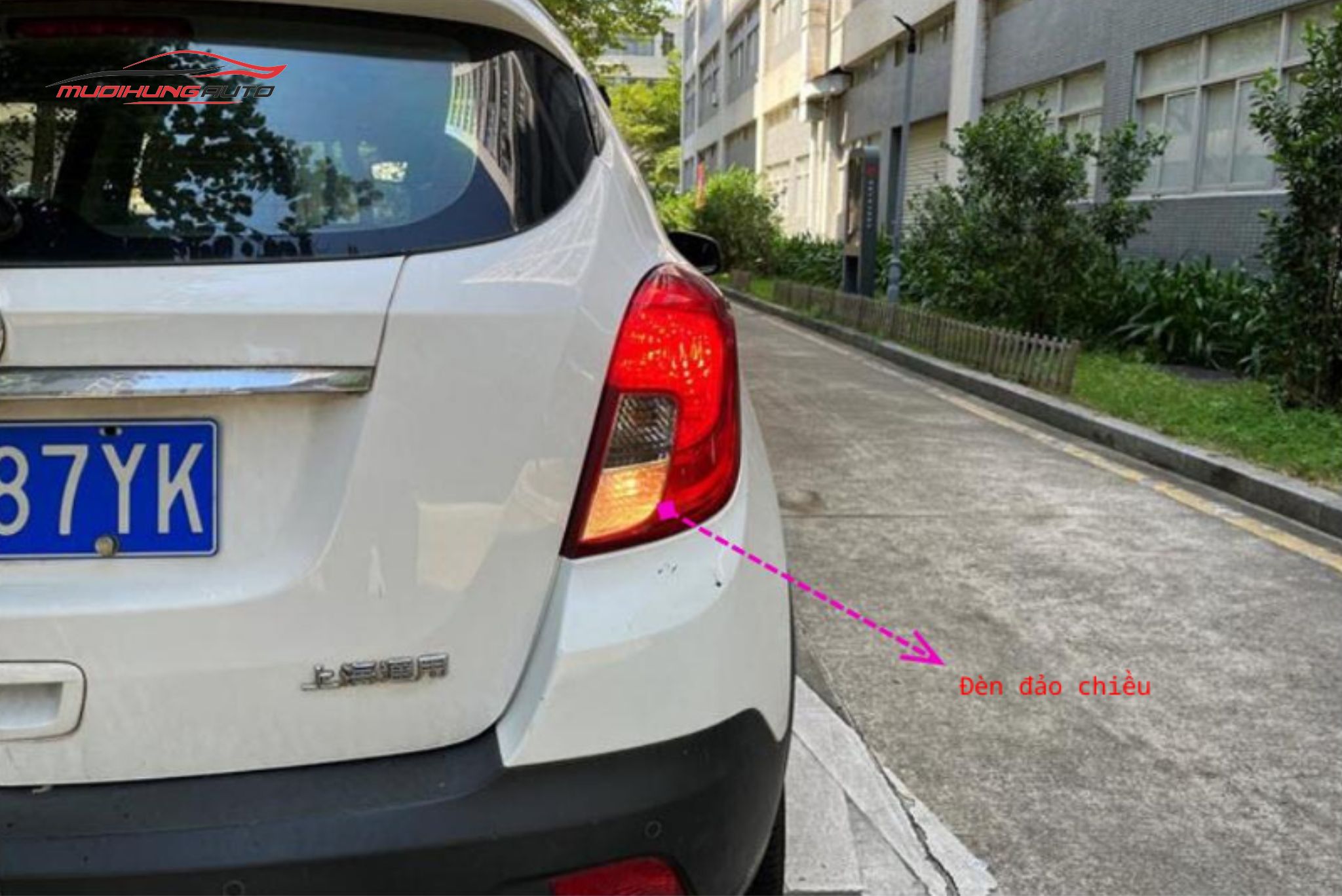 Xác nhận đèn lùi đã bật