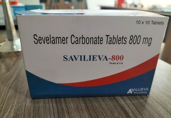 Thuốc Savilieva 800 có tác dụng giảm mức phốt pho trong máu để bảo vệ thận và xương
