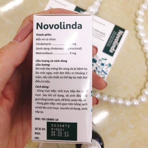 thuốc trị mụn Novolinda
