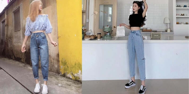 Áo croptop mặc với quần gì