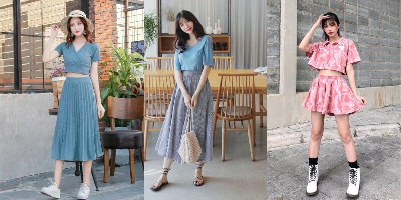 Áo croptop mặc với quần gì