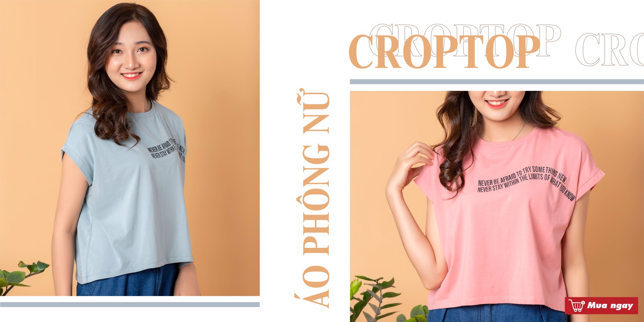 Áo phông Nữ croptop