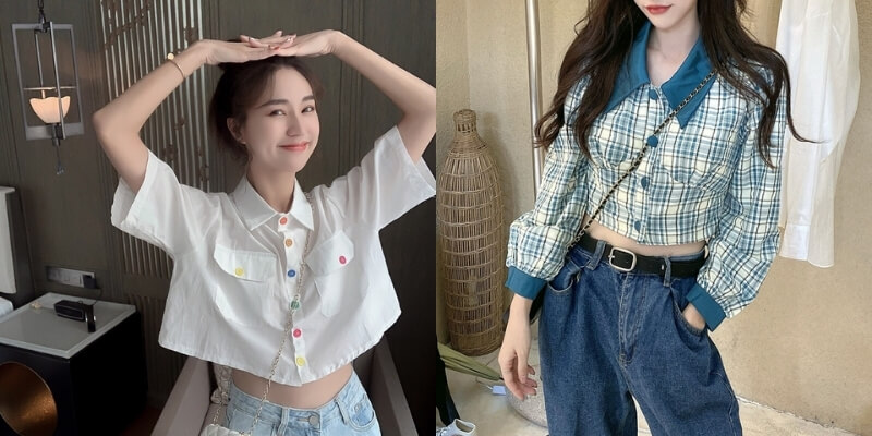 Áo croptop mặc với quần gì