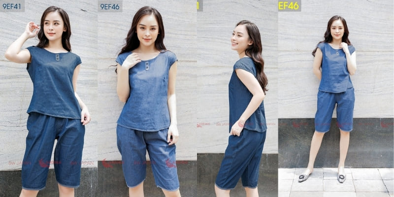 50+ Mẫu Bộ đồ lửng mặc nhà Cardina - Thoải mái - Trẻ trung