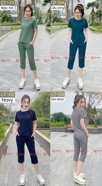 50+ Mẫu Bộ đồ lửng mặc nhà Cardina - Thoải mái - Trẻ trung